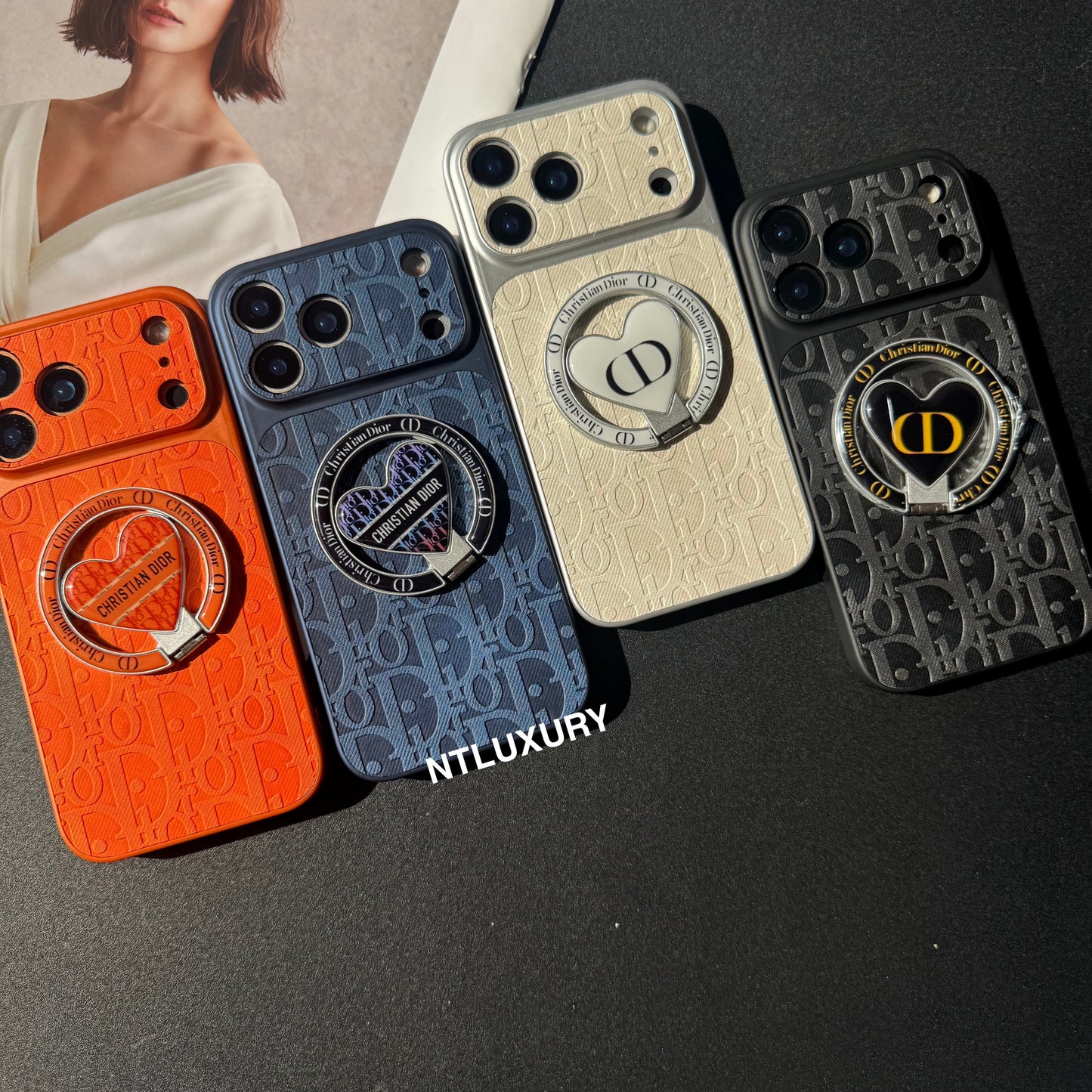 Orange Juice Denim Dove Phone Case with New Magsafe Holder
