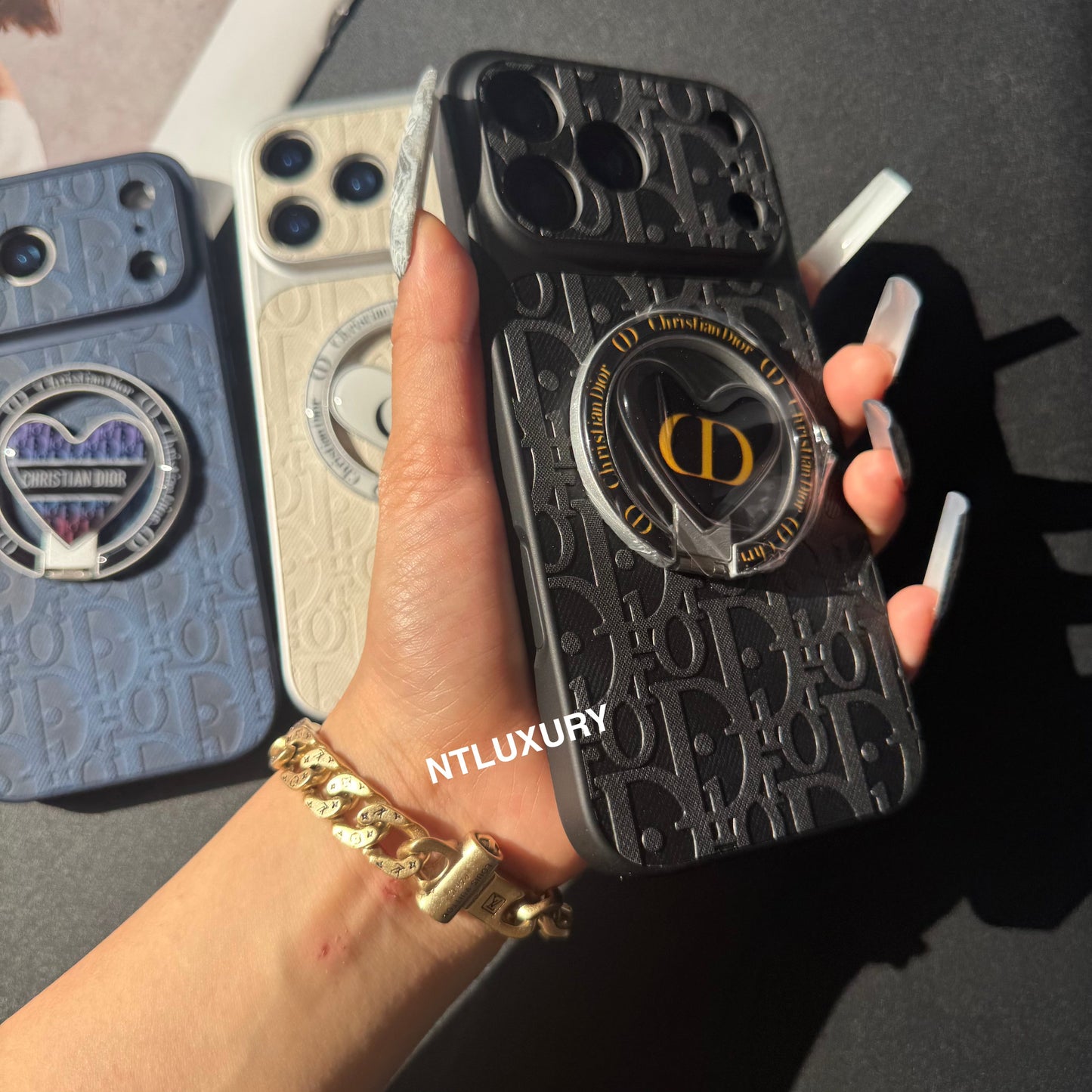 Orange Juice Denim Dove Phone Case with New Magsafe Holder