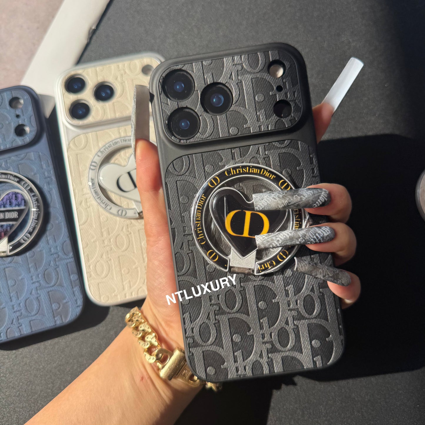 Orange Juice Denim Dove Phone Case with New Magsafe Holder