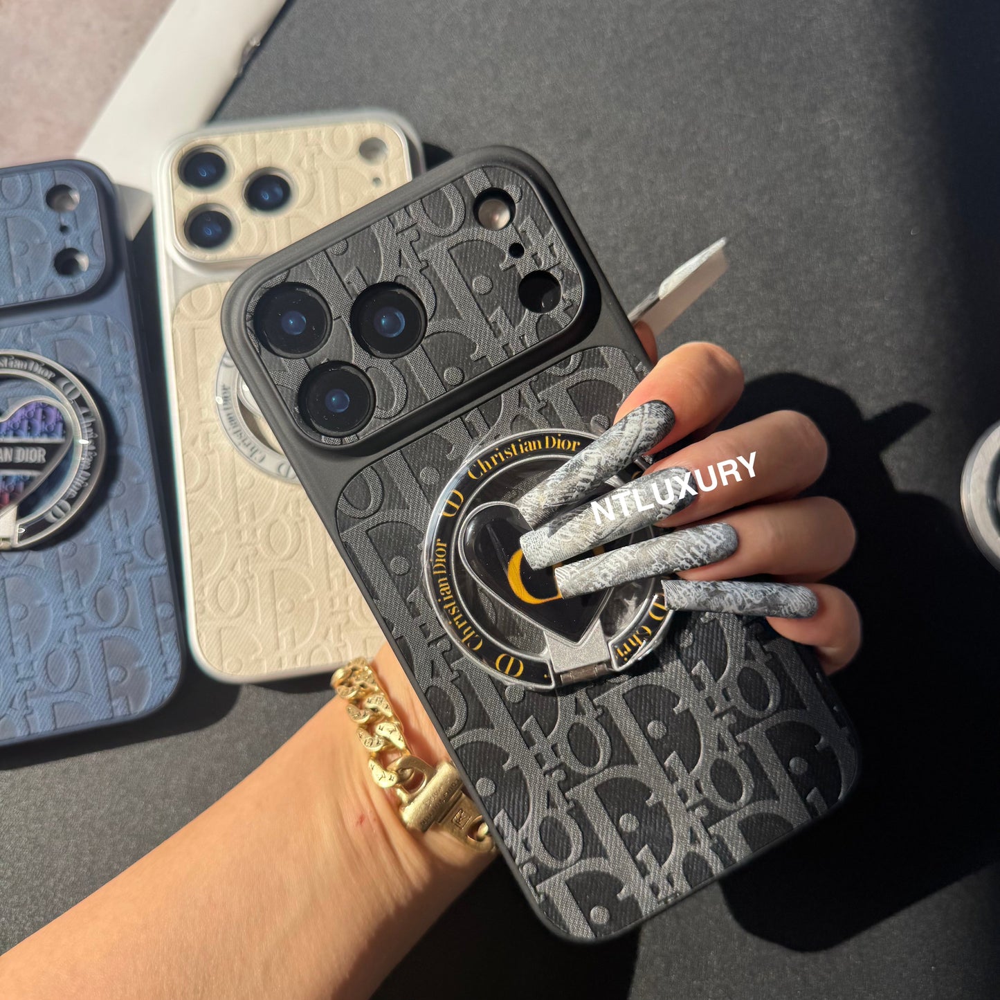 Orange Juice Denim Dove Phone Case with New Magsafe Holder