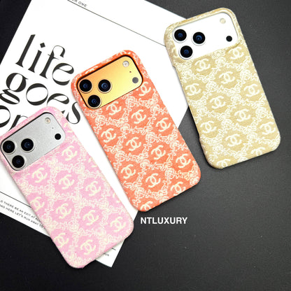 Funda para teléfono con diseño de bordado CC