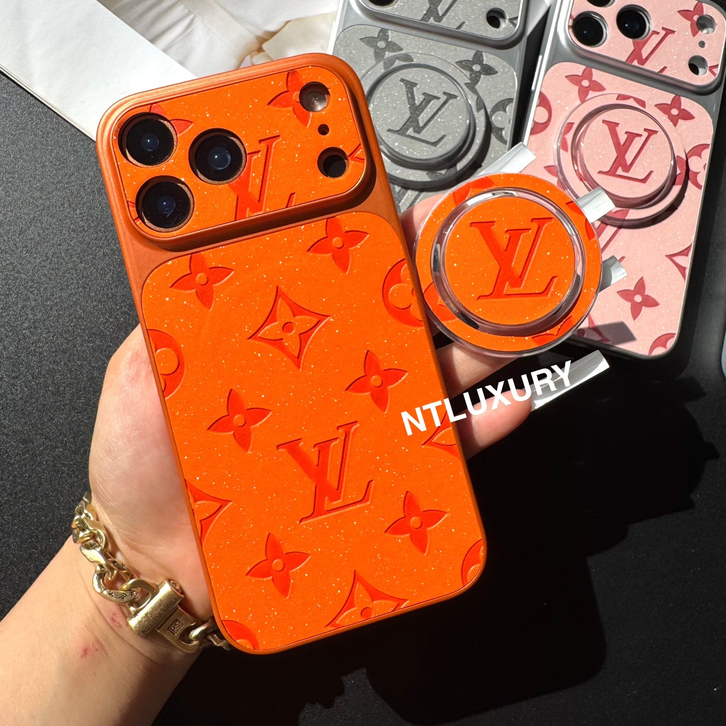 Orange Juice Glitter Love with Magsafe Holder