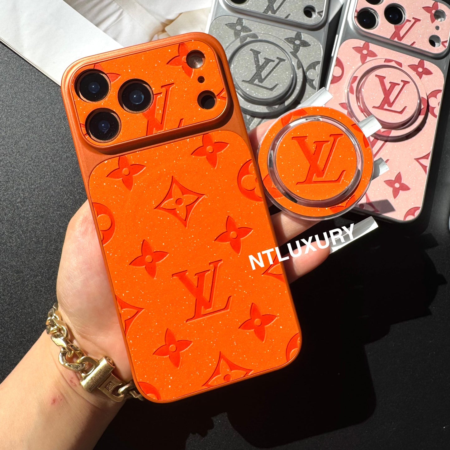 Orange Juice Glitter Love with Magsafe Holder