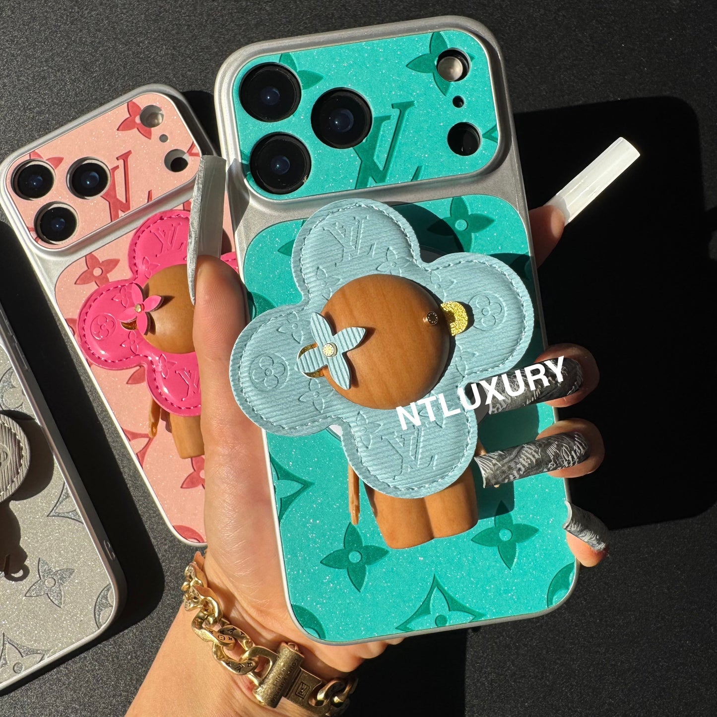 Orange Juice Glitter Love with Magsafe Holder (Wood Doll)