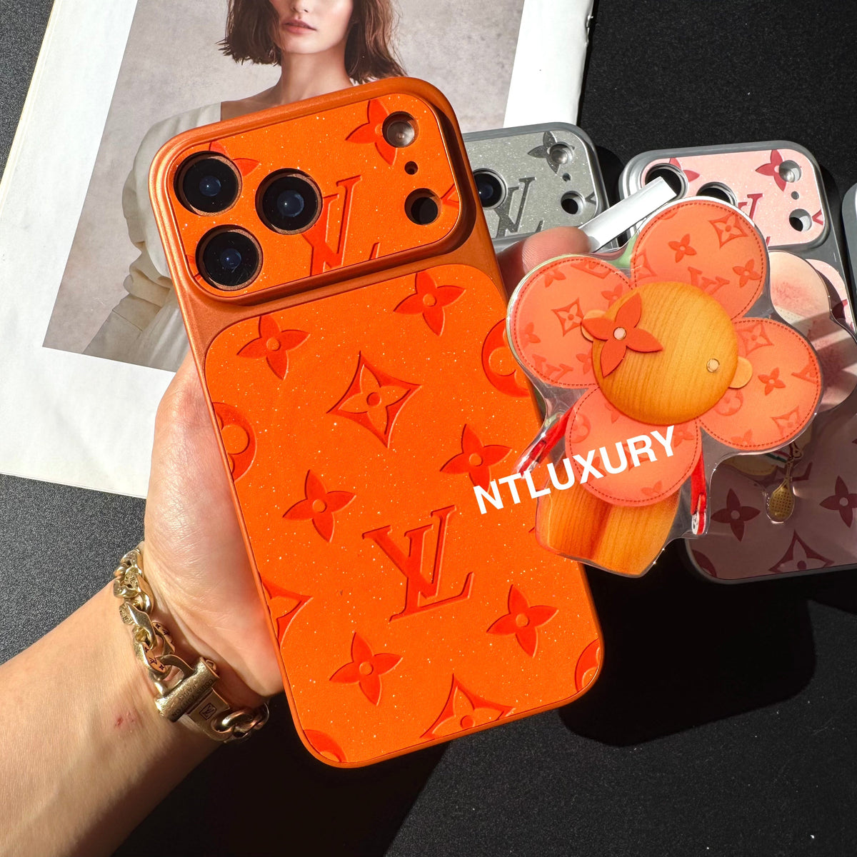 Orange Juice Glitter Love mit MagSafe Halterung (Puppe)