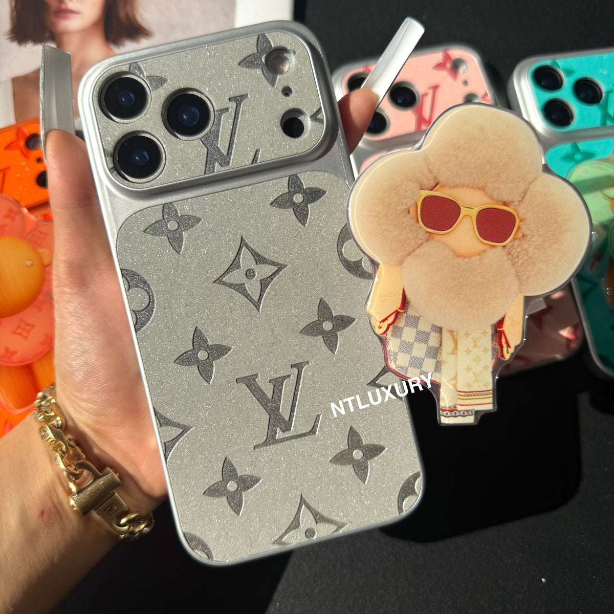 Orange Juice Glitter Love mit MagSafe Halterung (Puppe)