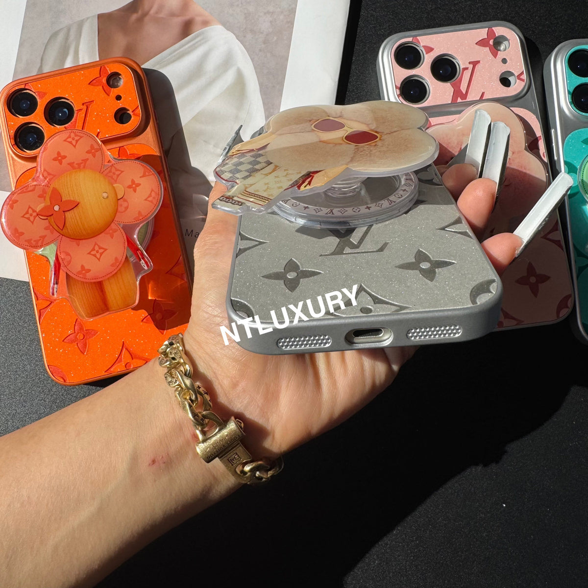 Orange Juice Glitter Love mit MagSafe Halterung (Puppe)