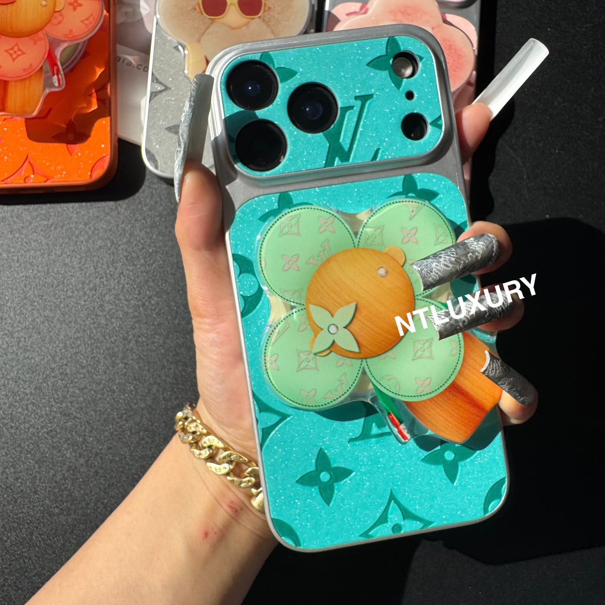 Orange Juice Glitter Love mit MagSafe Halterung (Puppe)