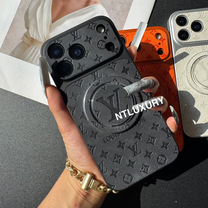 Orange Juice Denim Love Phone Case with Magsafe Holder