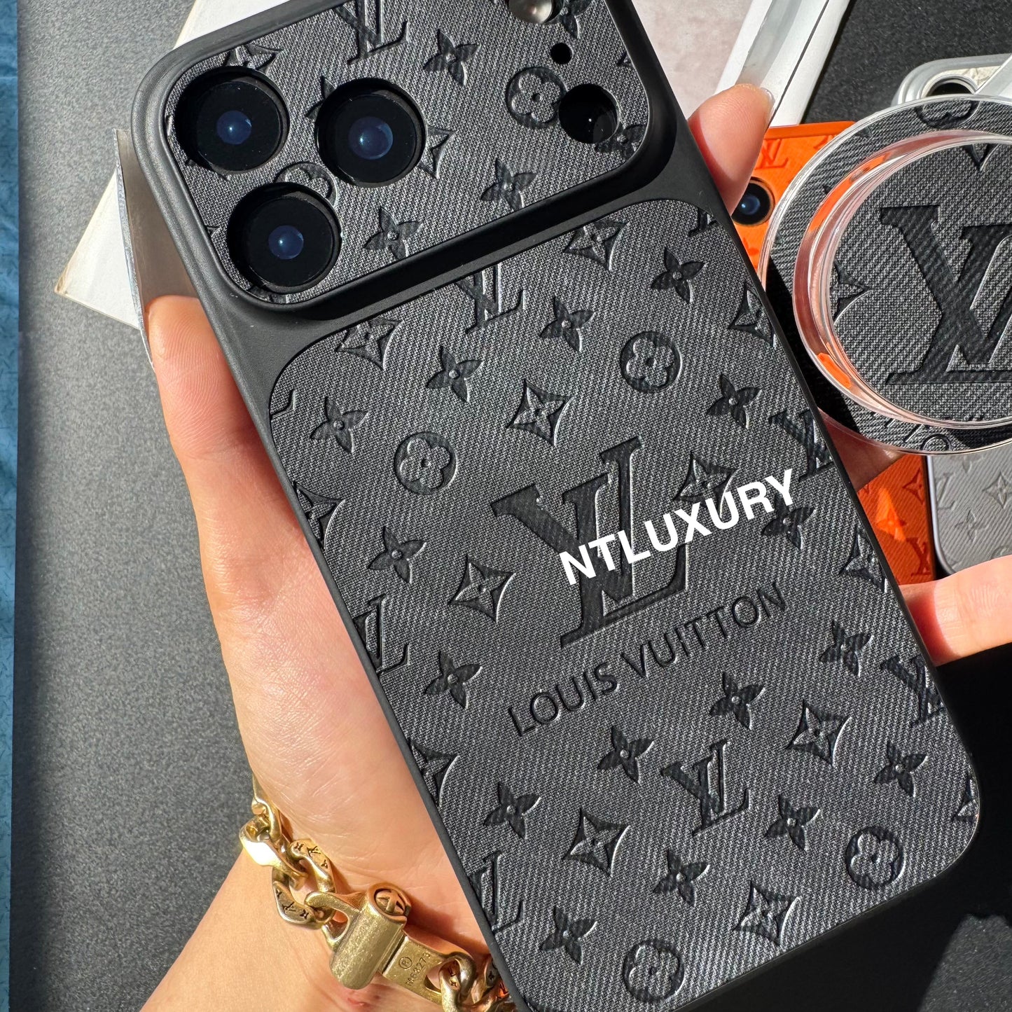 Orange Juice Denim Love Phone Case with Magsafe Holder