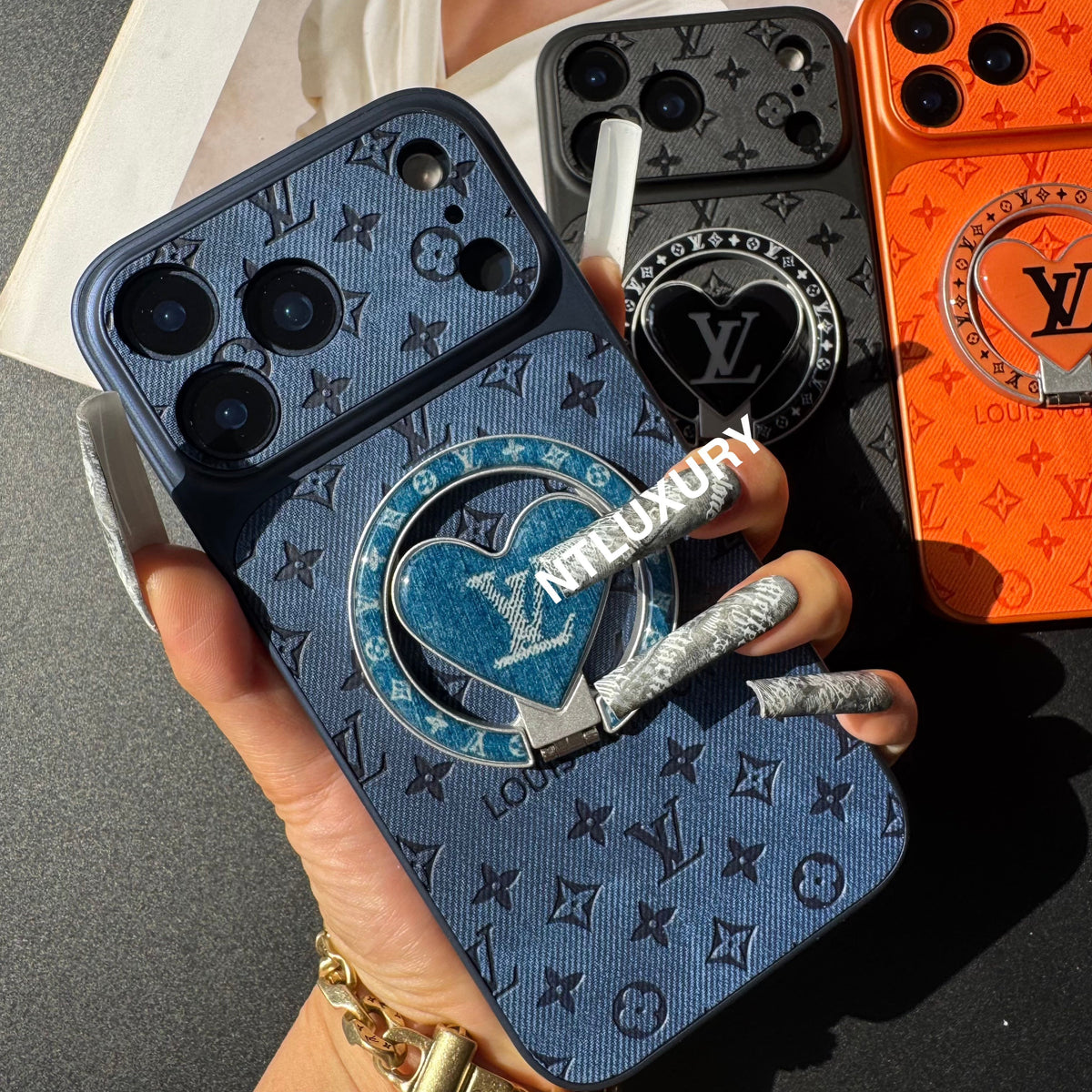 Orange Juice Denim Love Handyhülle mit neuem Magsafe Halter