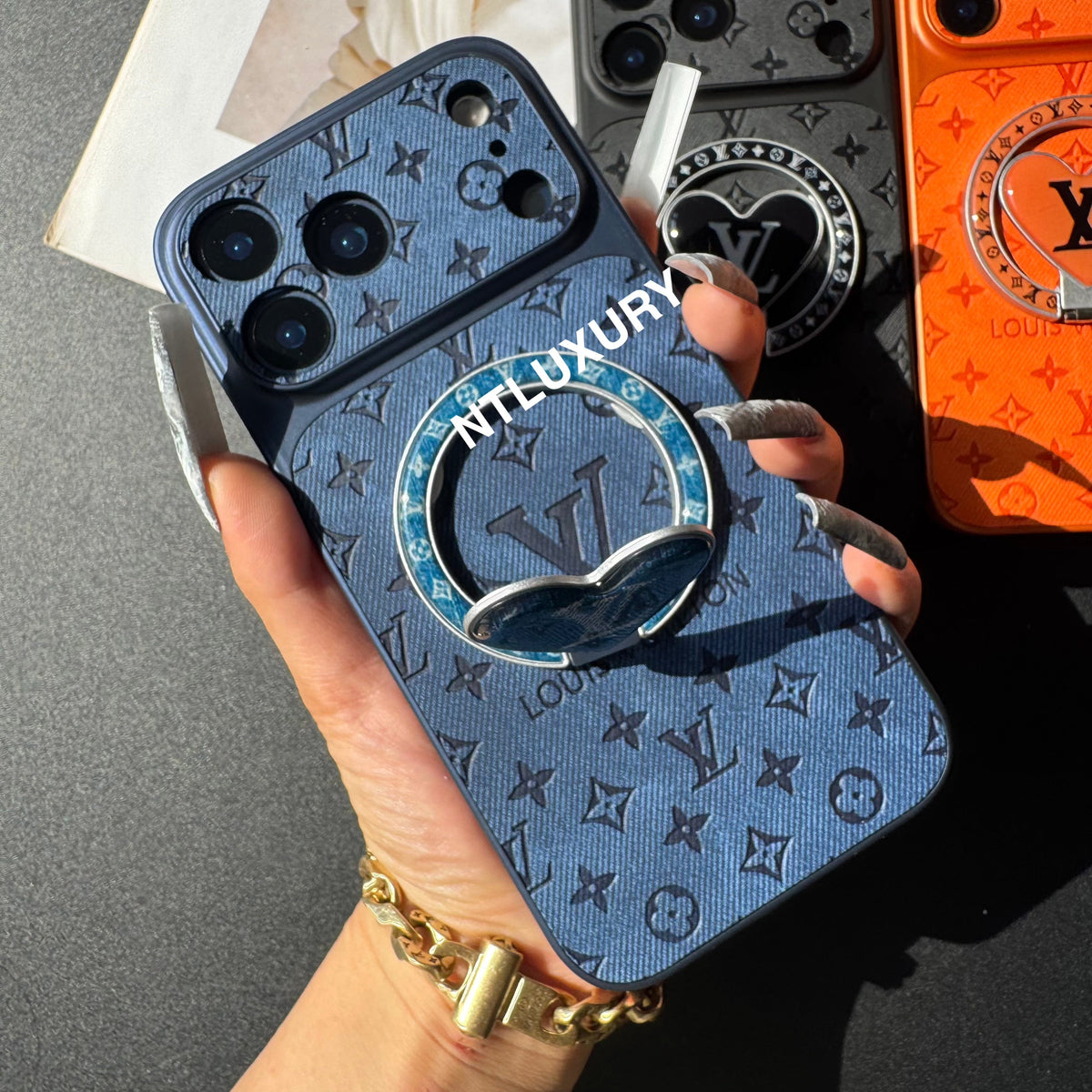 Orange Juice Denim Love Handyhülle mit neuem Magsafe Halter