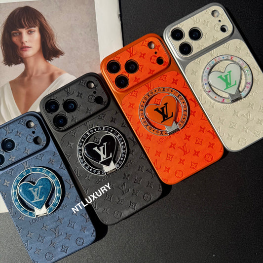 Orange Juice Denim Love Phone Case with New Magsafe Holder
