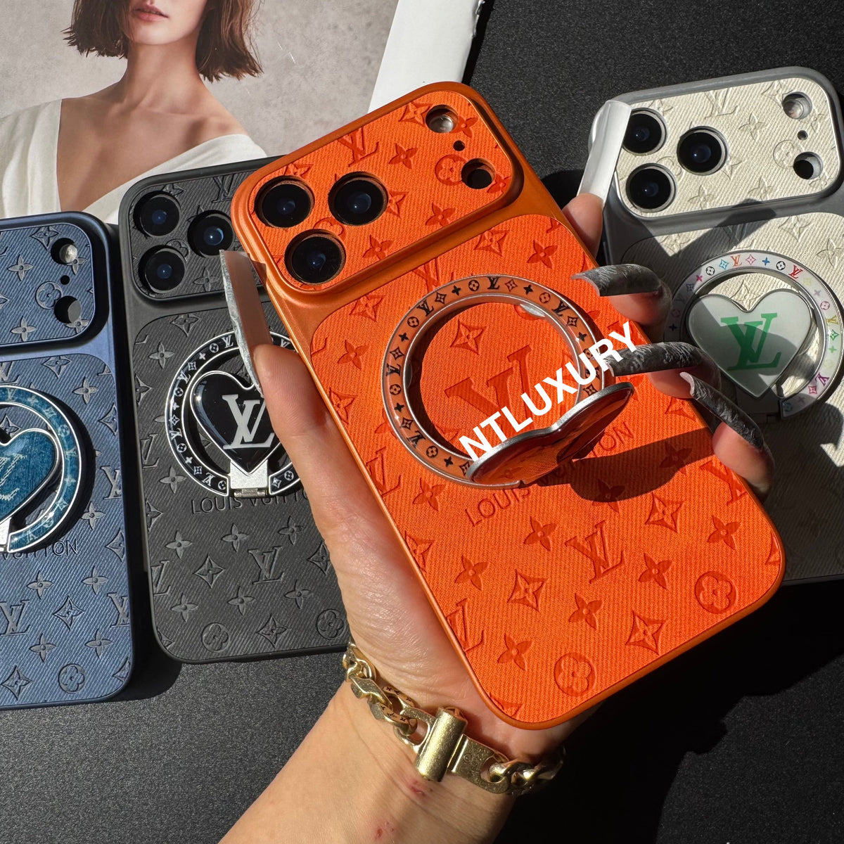 Orange Juice Denim Love Handyhülle mit neuem Magsafe Halter