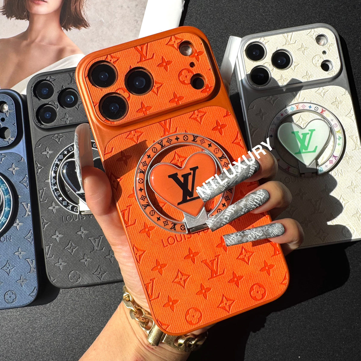 Orange Juice Denim Love Handyhülle mit neuem Magsafe Halter