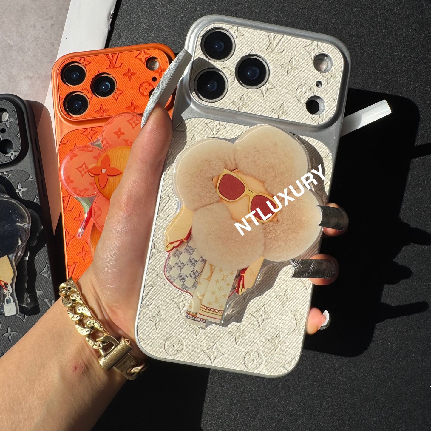 Orange Juice Denim Love Phone Case with Magsafe Holder ( Doll)