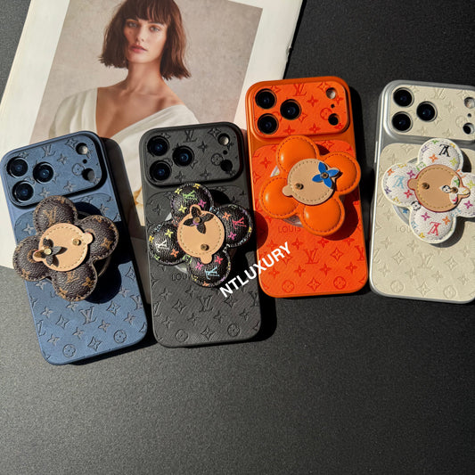 Orange Juice Denim Love Handyhülle mit Magsafe Halter (Wood Doll)