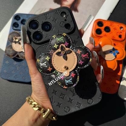 Orange Juice Denim Love Phone Case with Magsafe Holder (Wood Doll)