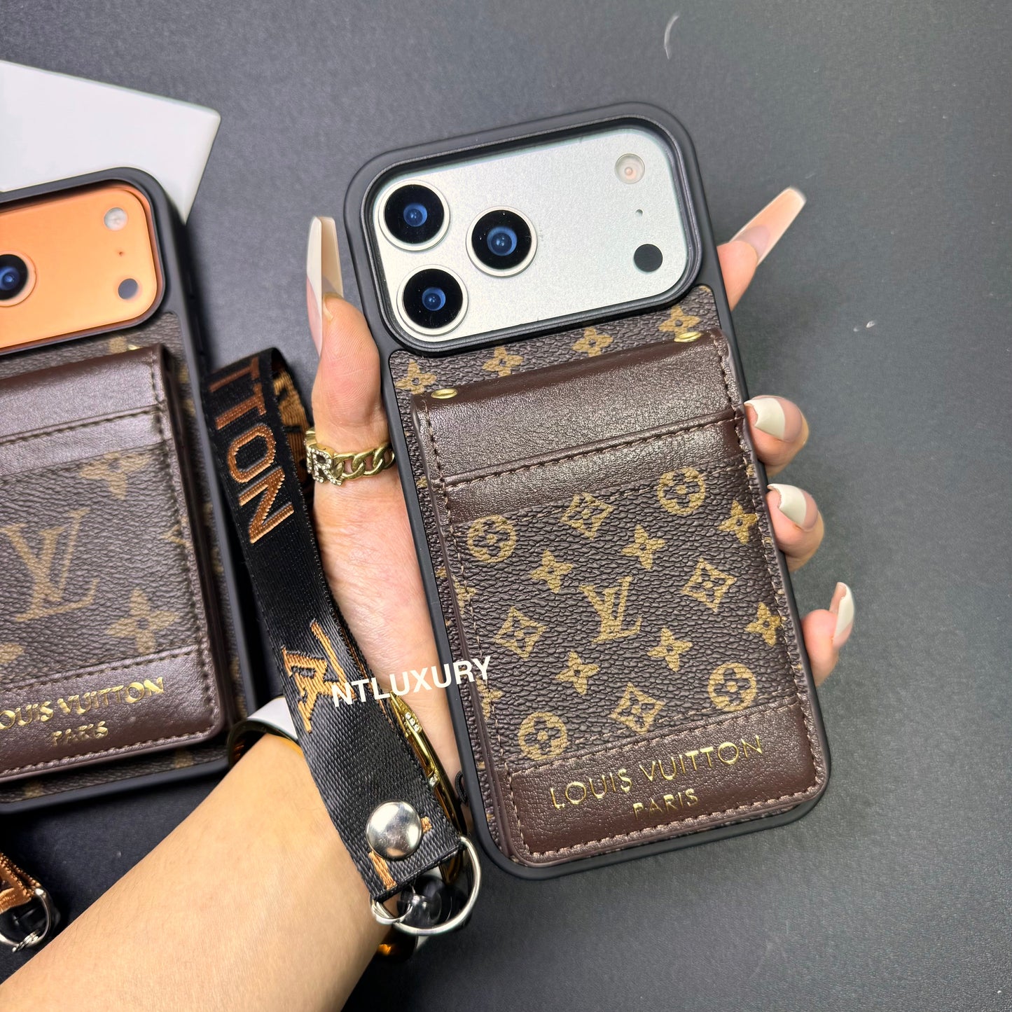 Traditional Love Phone Case with Mirror Back-Purse