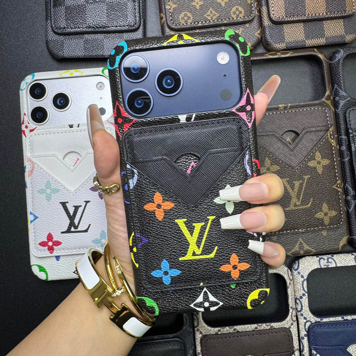 Traditional Love Magsafe Phone Case with Pocket Purse