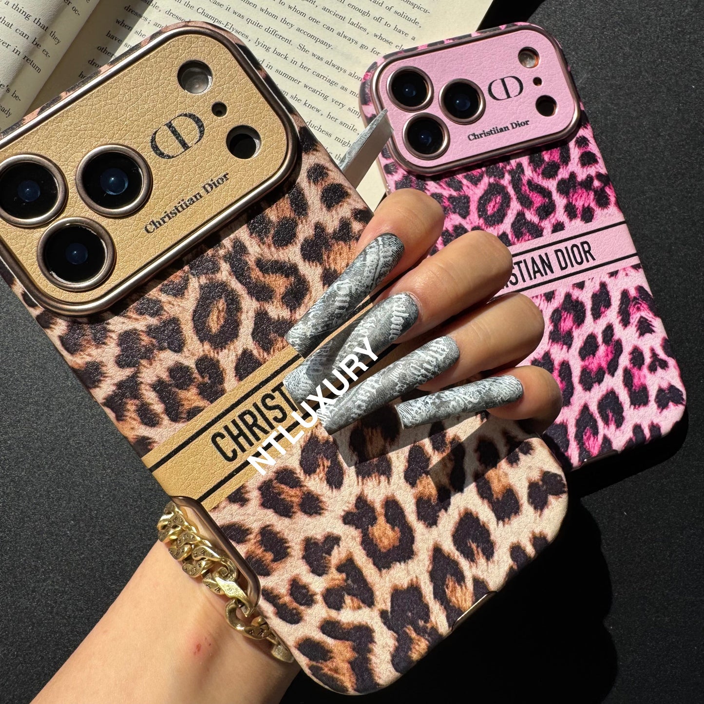 Leopard Design Love Phone Case