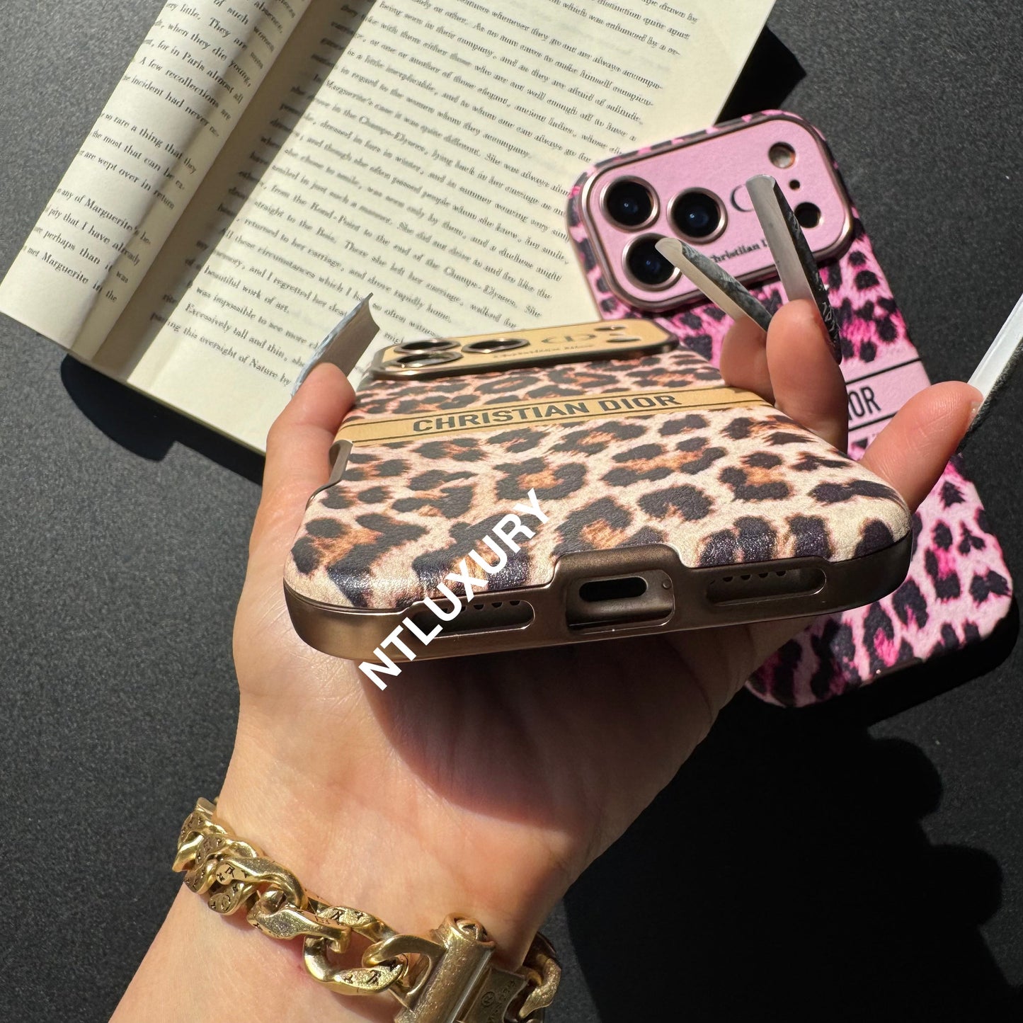 Leopard Design Love Phone Case