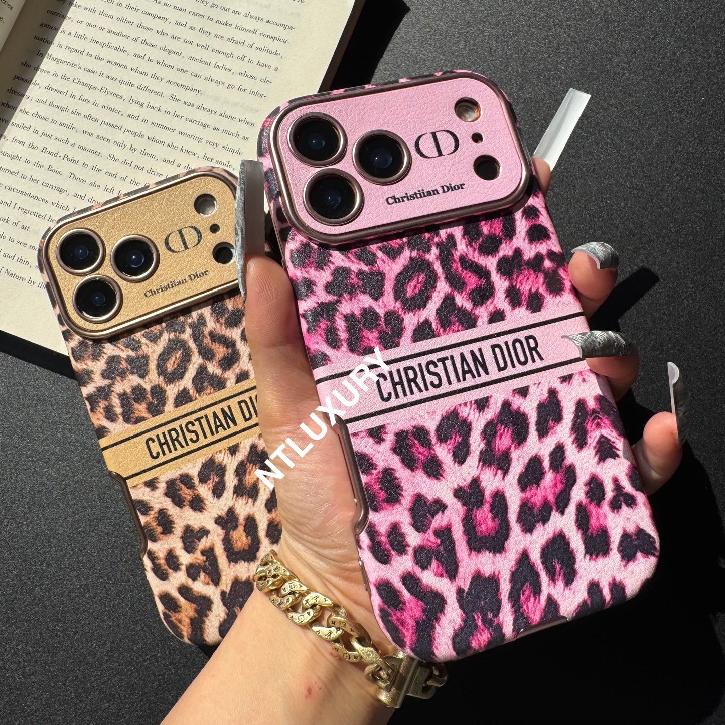 Leopard Design Love Phone Case