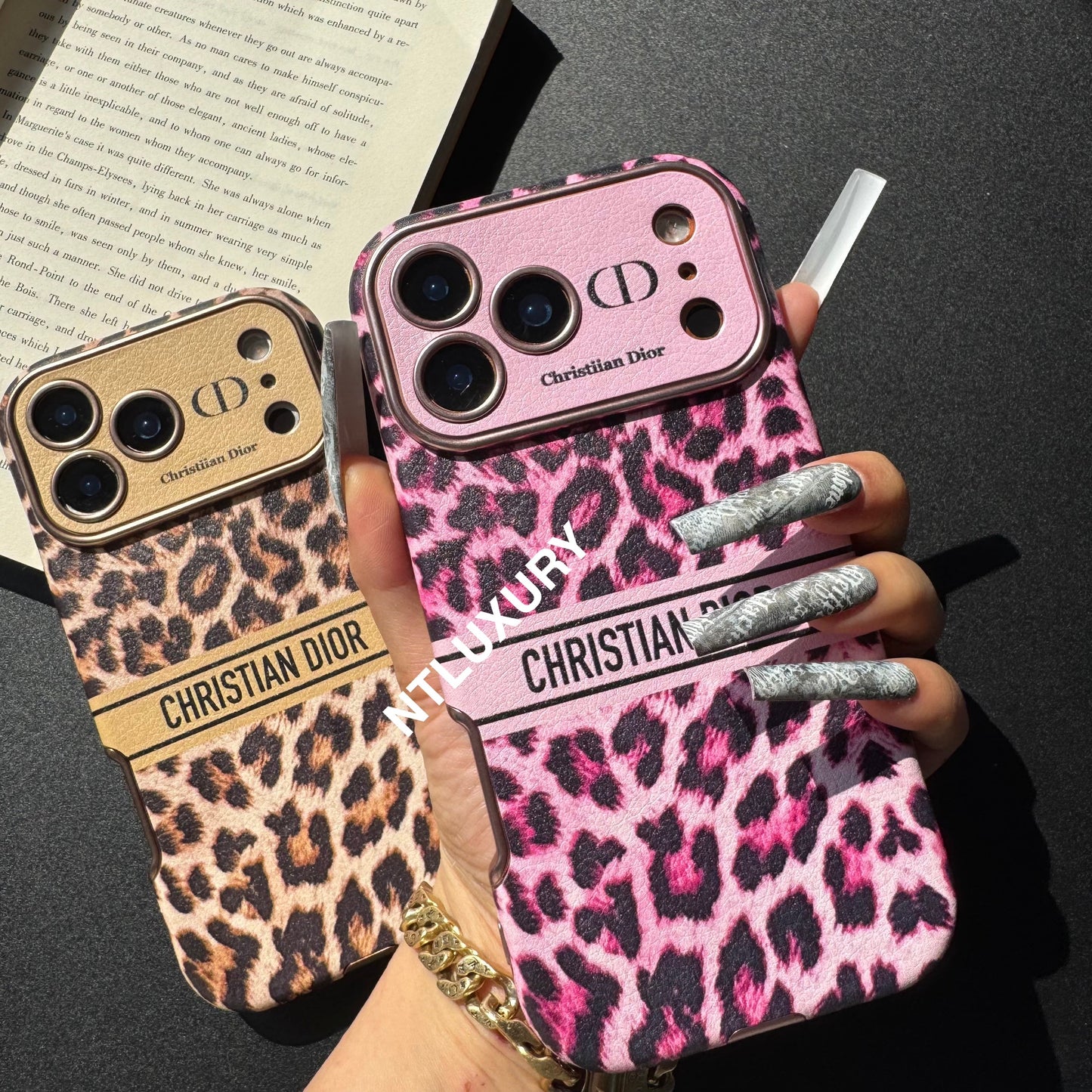Leopard Design Love Phone Case