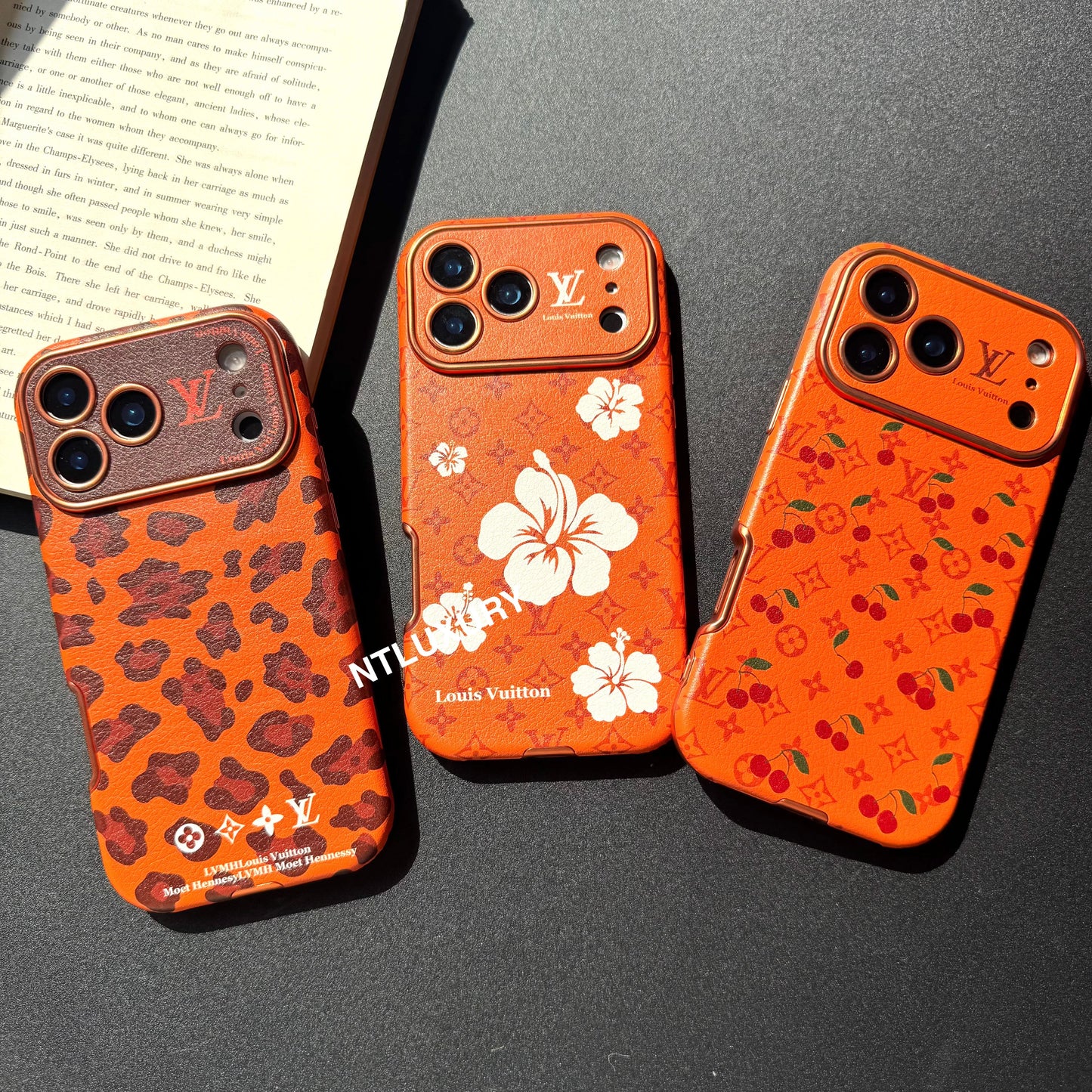 Orange Unique Design Love Phone Case