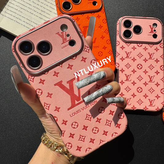 Orange Glitzer Design Liebe Handyhülle