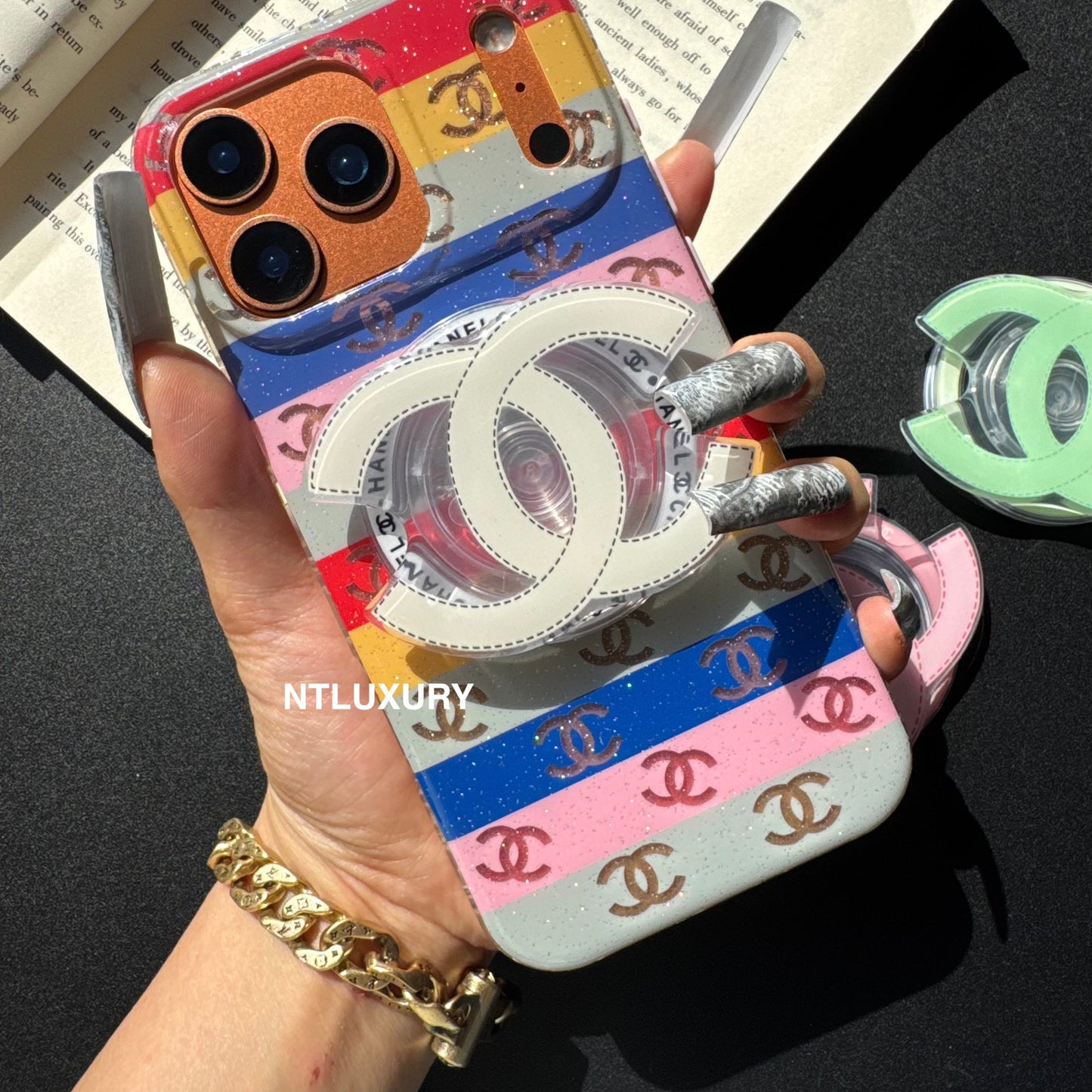 Colorful C Girl Phone Case with Magsafe Holder