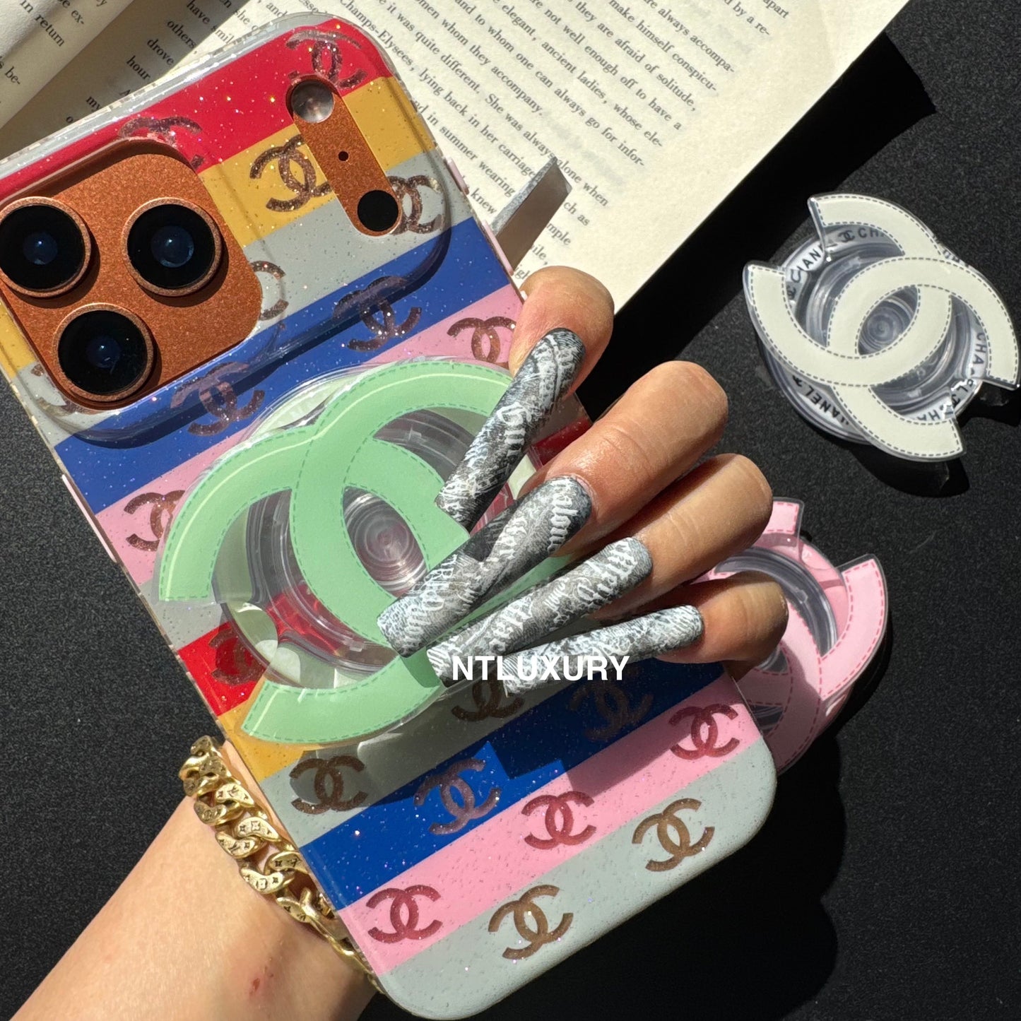 Colorful C Girl Phone Case with Magsafe Holder