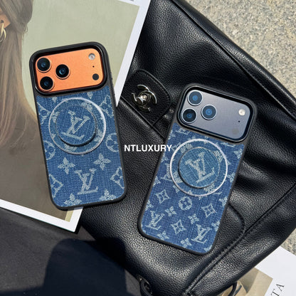 Denim Love Girl Magsafe Phone Case With Magsafe Holder
