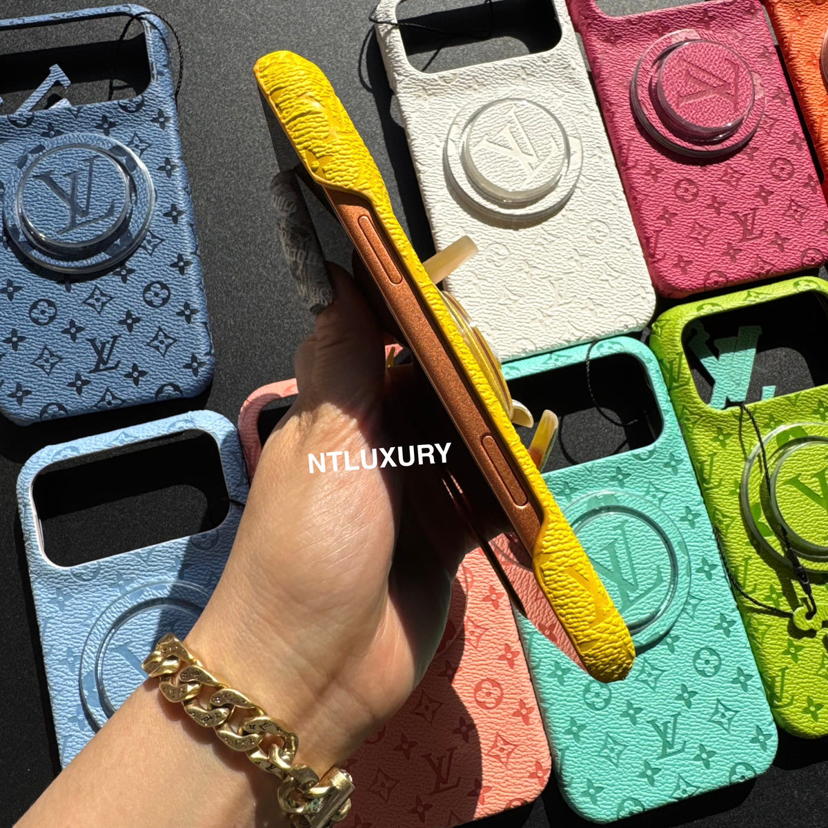 Fancy Colorful Design Phone Case with Magsafe Holder