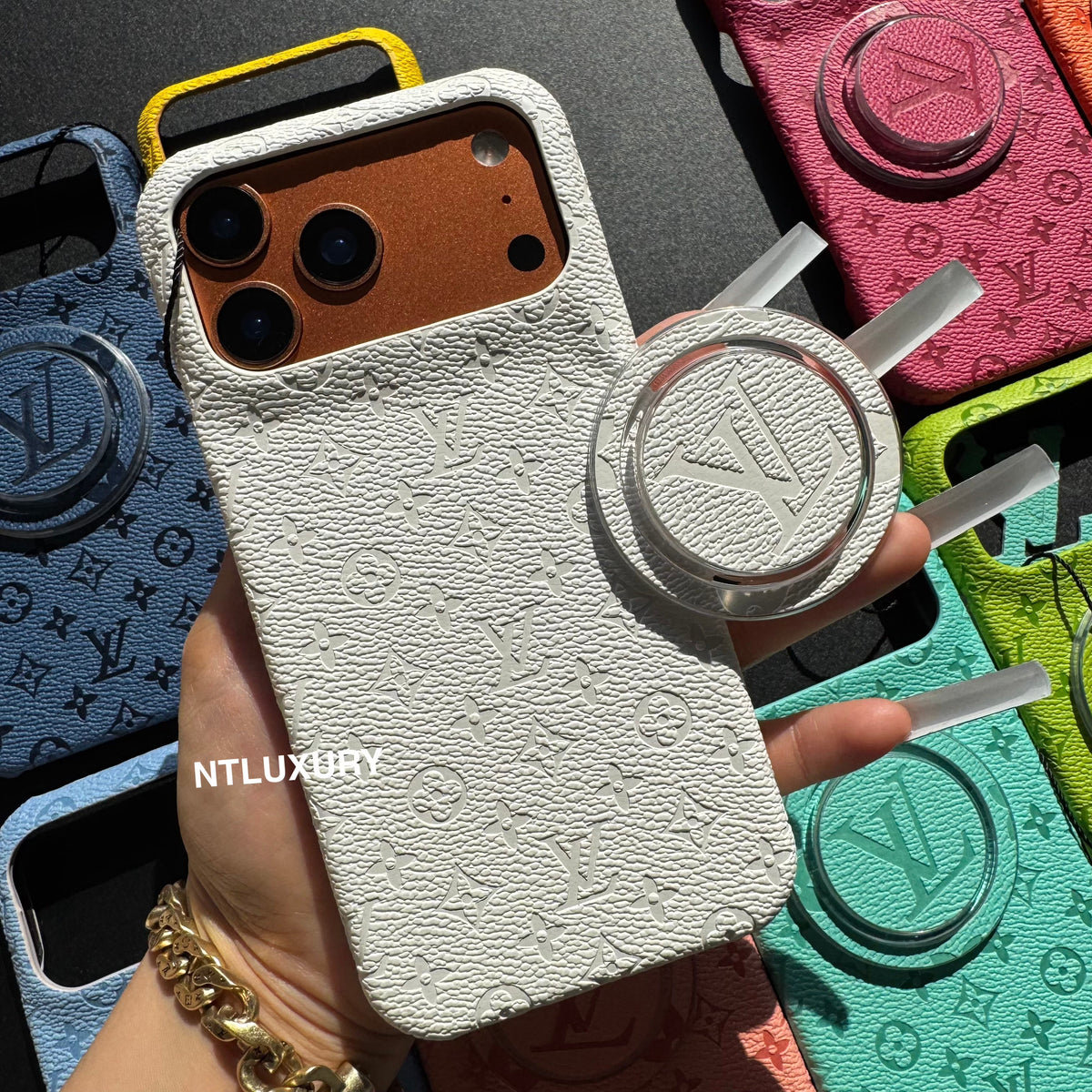 Fancy Colorful Design Phone Case with Magsafe Holder