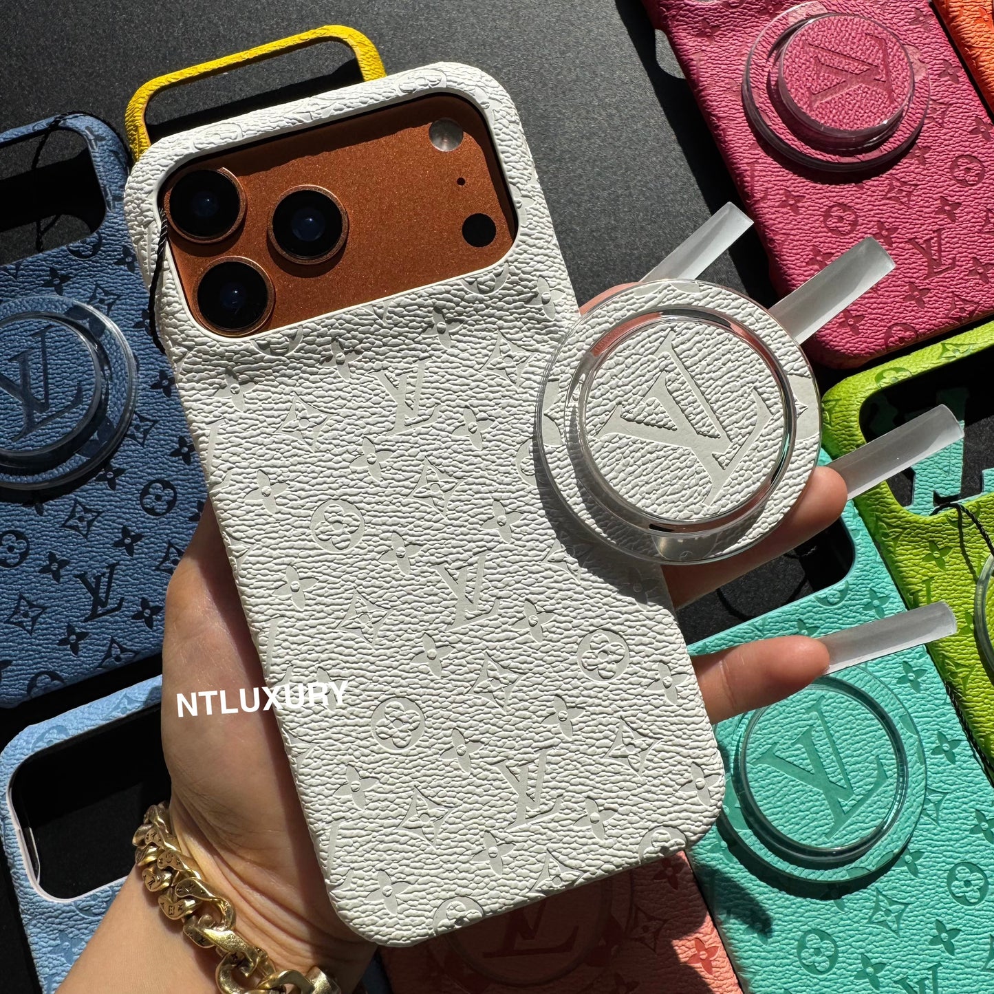 Fancy Colorful Design Phone Case with Magsafe Holder