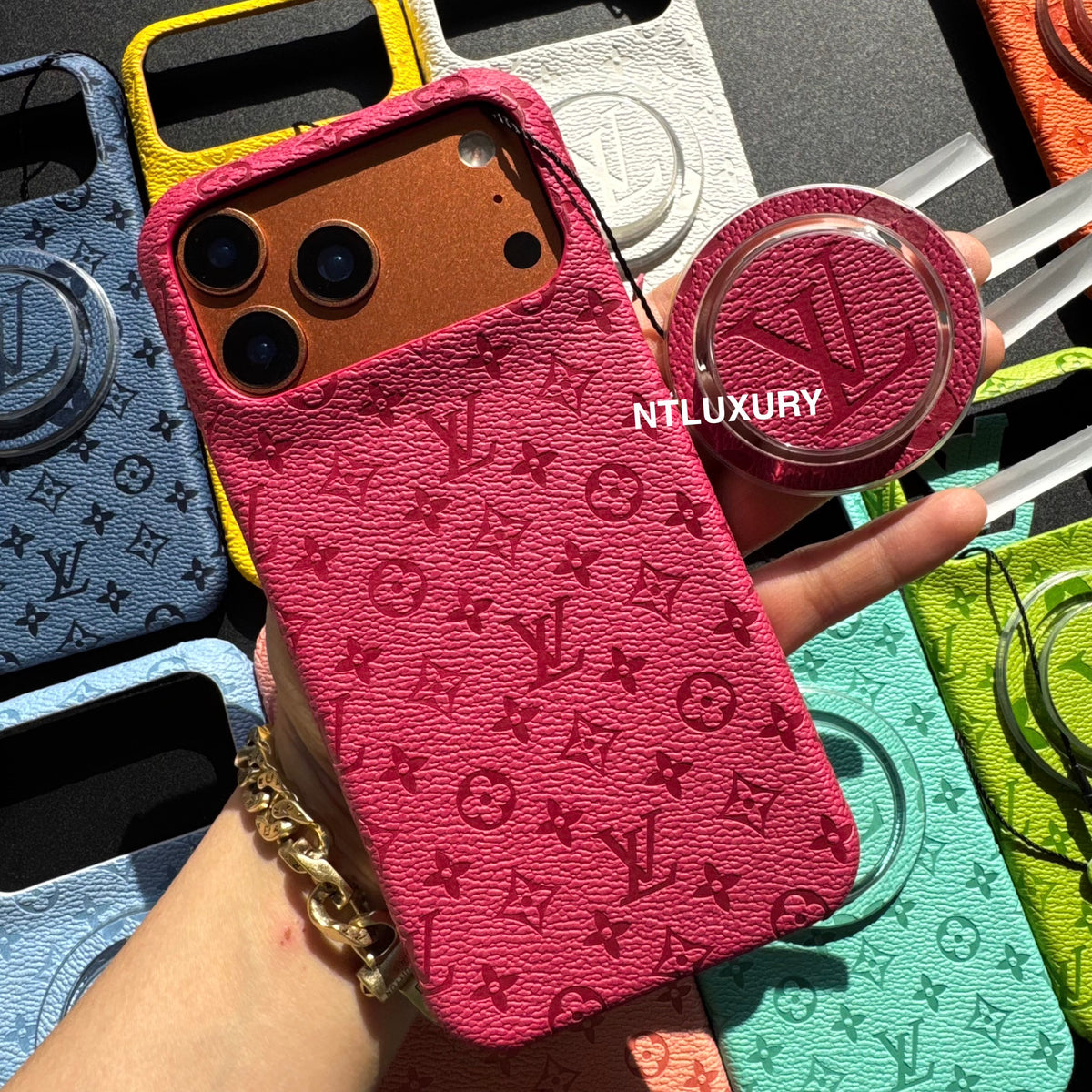 Fancy Colorful Design Phone Case with Magsafe Holder
