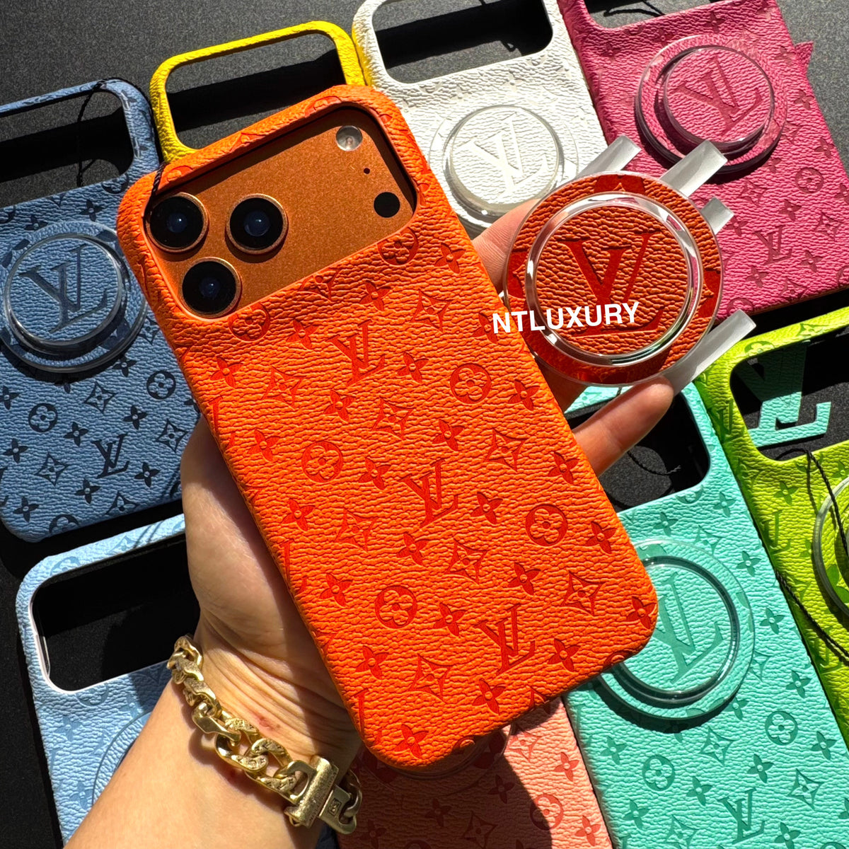 Fancy Colorful Design Phone Case with Magsafe Holder