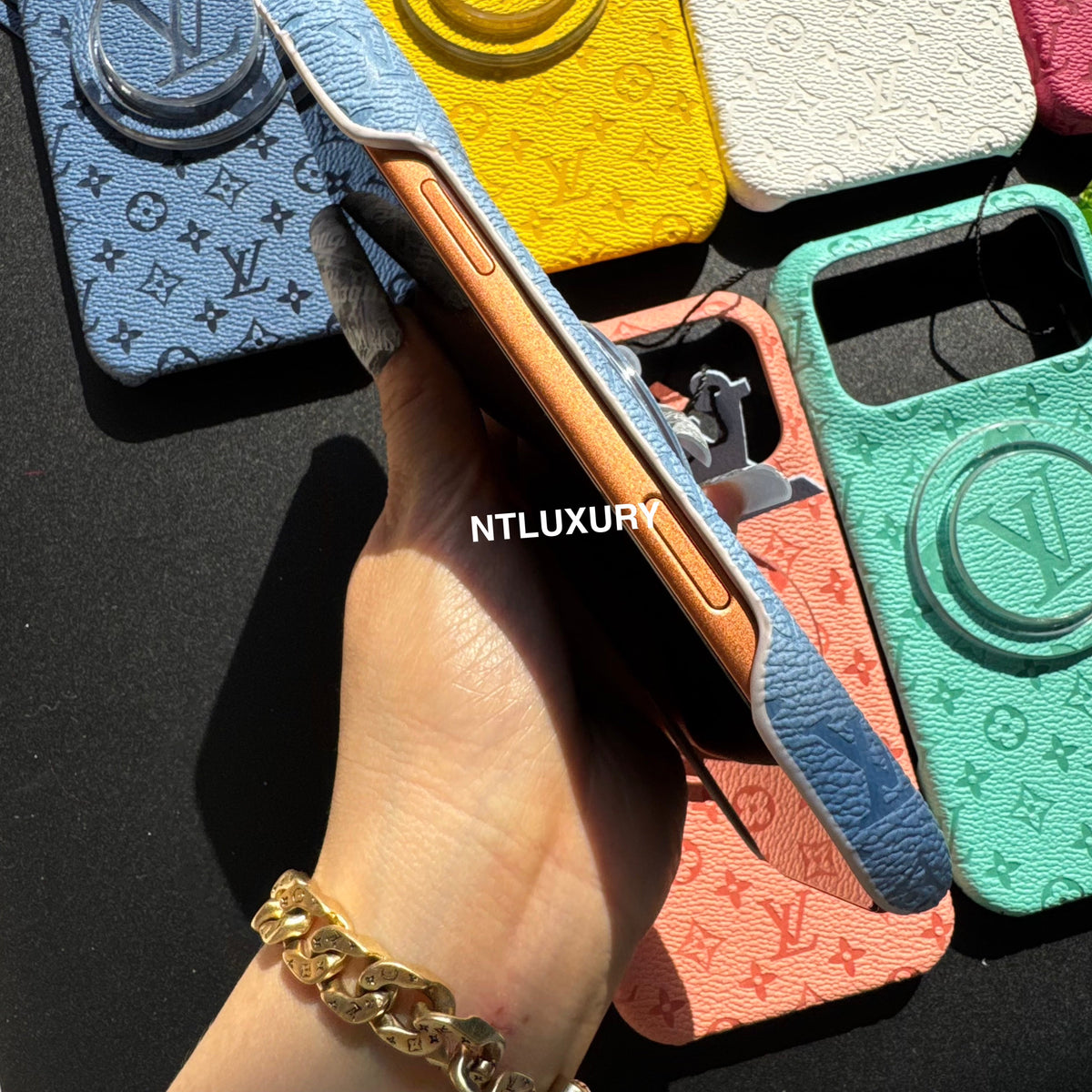 Fancy Colorful Design Phone Case with Magsafe Holder