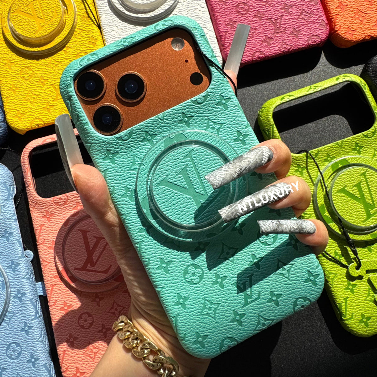 Fancy Colorful Design Phone Case with Magsafe Holder