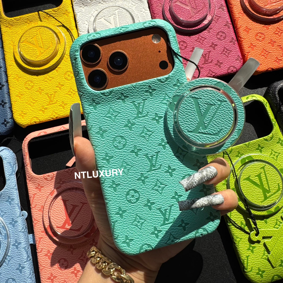 Fancy Colorful Design Phone Case with Magsafe Holder