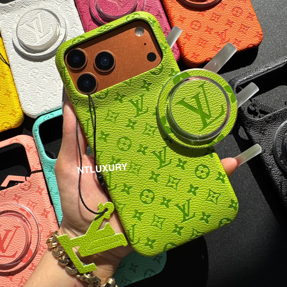 Fancy Colorful Design Phone Case with Magsafe Holder