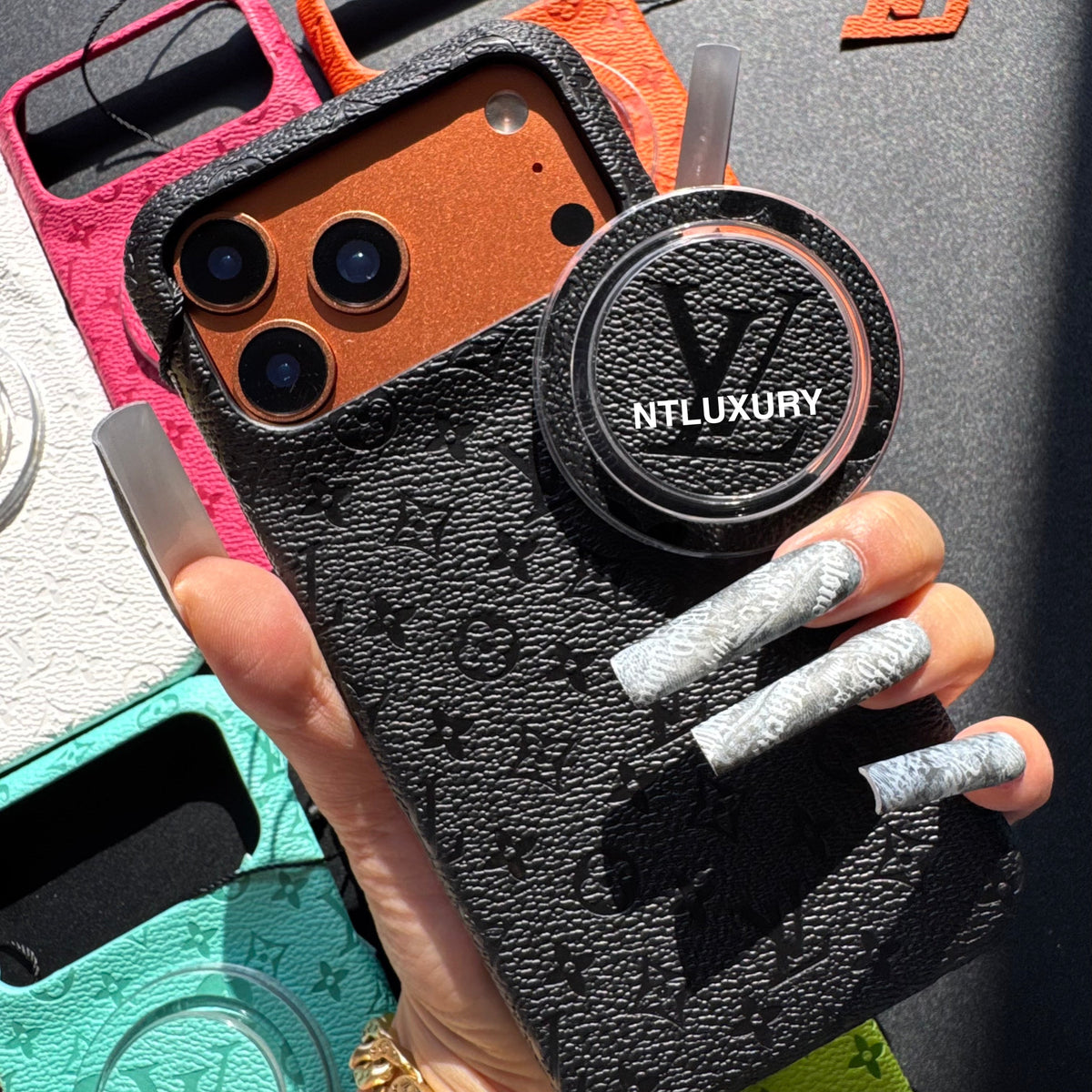 Fancy Colorful Design Phone Case with Magsafe Holder