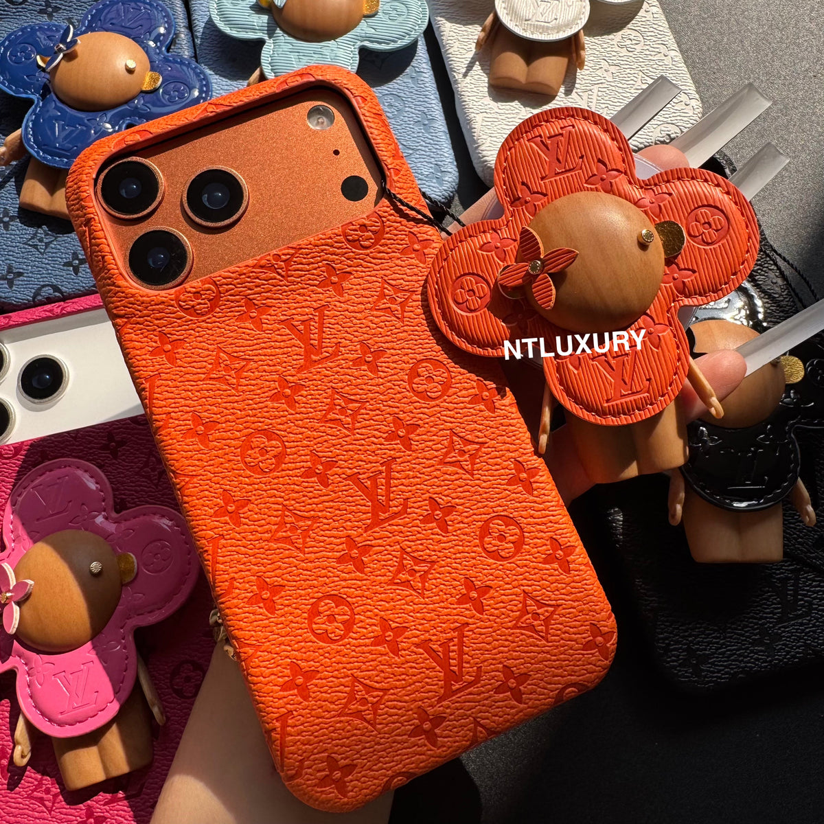 Colorful Design Phone Case with Doll Magsafe Holder