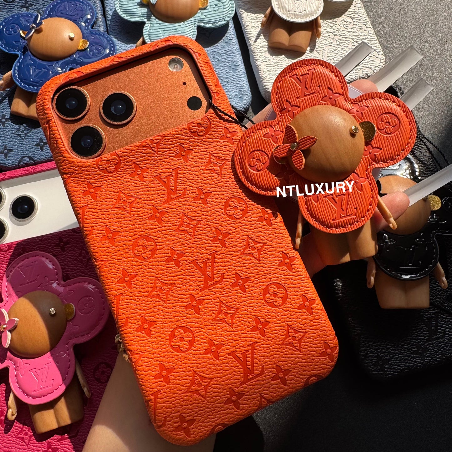 Colorful Design Phone Case with Doll Magsafe Holder