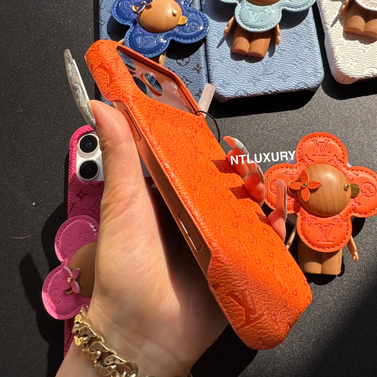 Colorful Design Phone Case with Doll Magsafe Holder