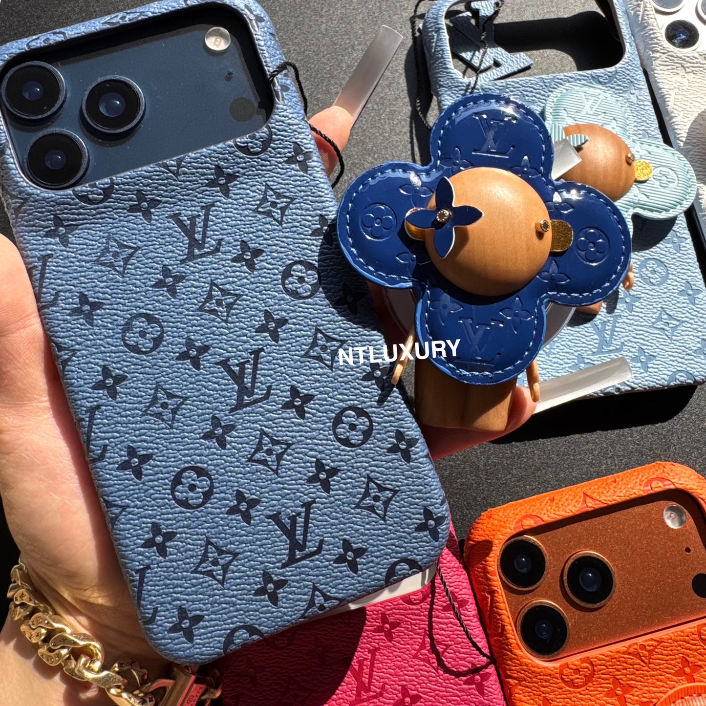 Colorful Design Phone Case with Doll Magsafe Holder