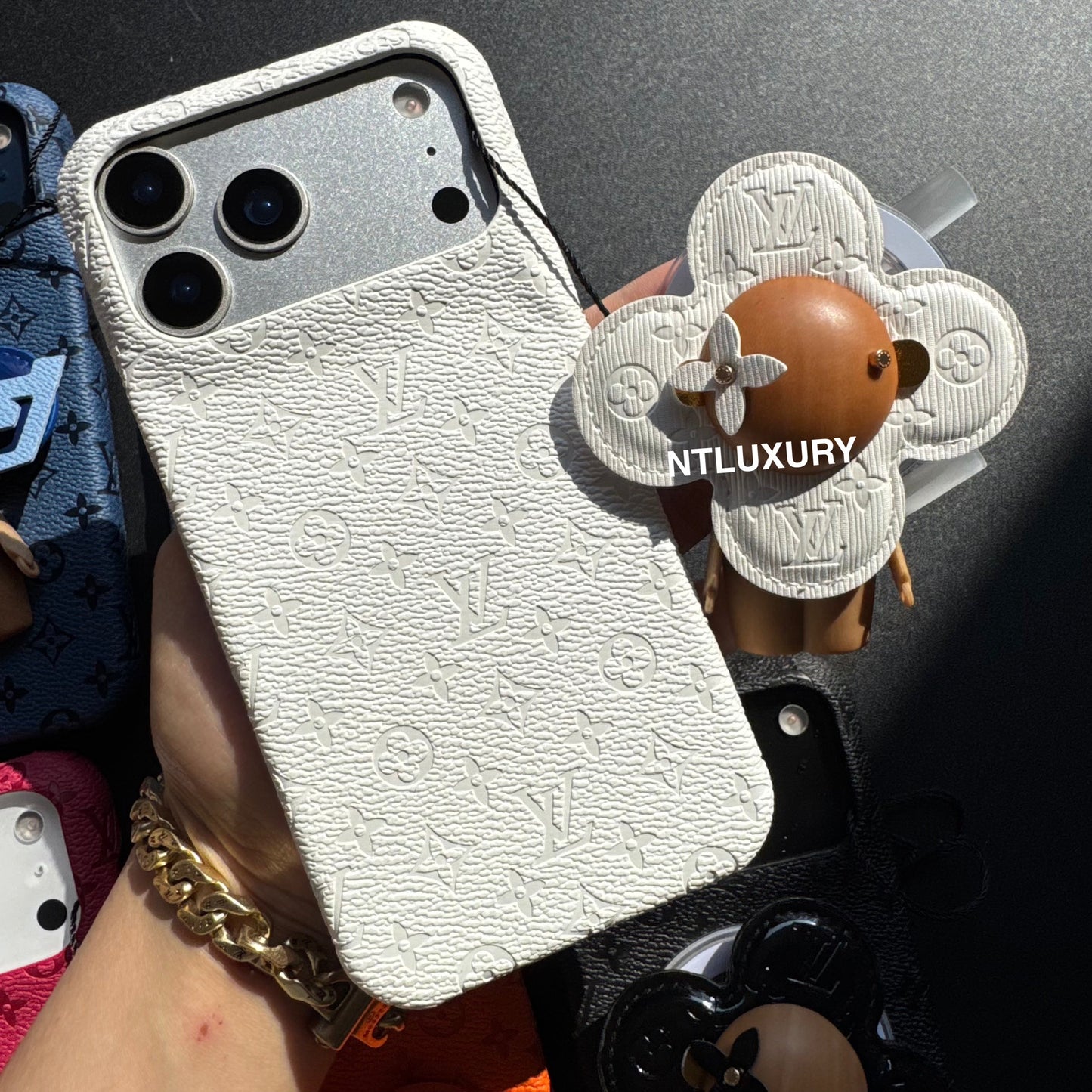 Colorful Design Phone Case with Doll Magsafe Holder