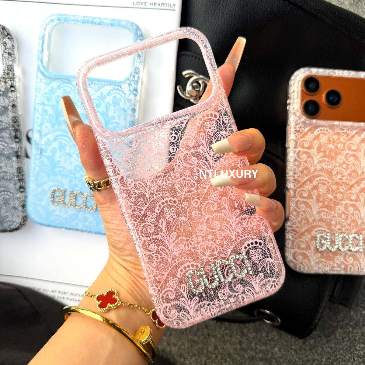 Colorful Transparent Lace Good Phone Case