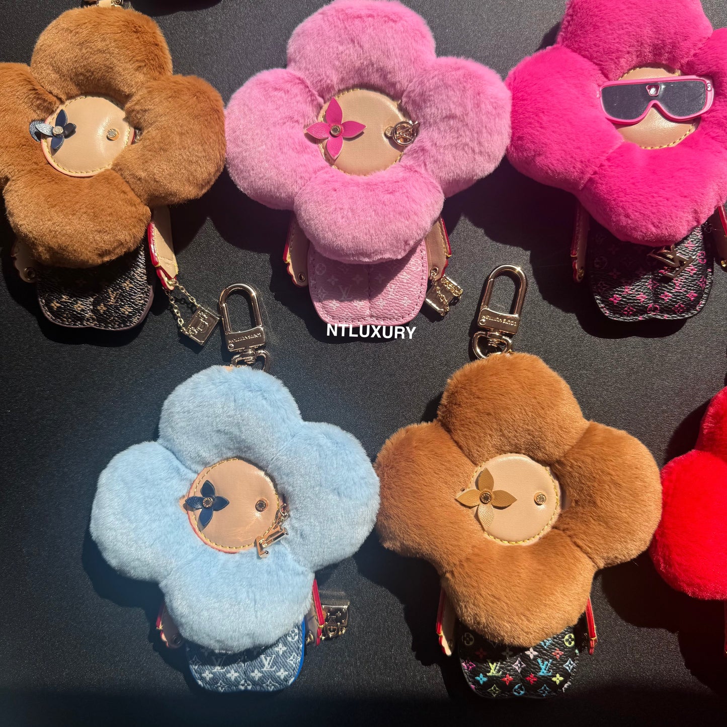 Vivian Love Doll Furry Pendant Key Chain